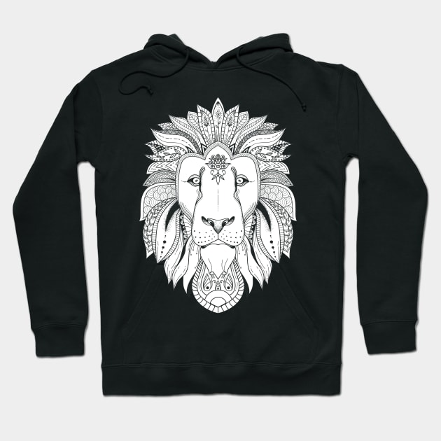 Pattern Lion Hoodie by Buy Custom Things